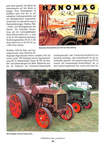 Hanomag in Wort und Bild 2013 Voorkant
