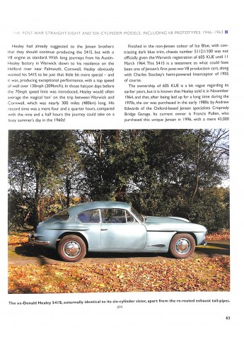 Jensen V8  - The Complete Story of the American-Powerd Cars