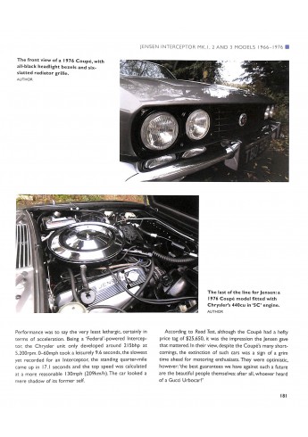 Jensen V8  - The Complete Story of the American-Powerd Cars