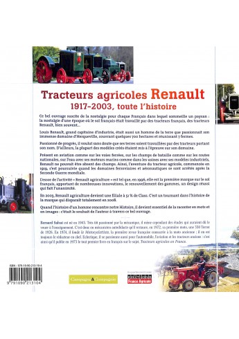 Tracteurs agricoles Renault 1917 - 2003 toute l'histoire Voorkant