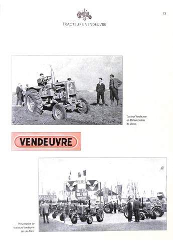 Tracteurs Vendeuvre - Toute une histoire Voorkant