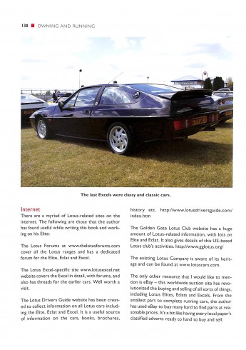 Lotus Elite, Eclat and Excel - An Enthusiast's Guide