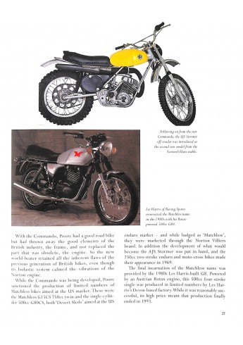 AJS and Matchless  Post -War Singles and Twins  -  The Complete Story Voorkant