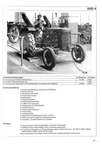 International Harvester Datenbuch der Schlepper aus Neuss am Rhein  Voorkant