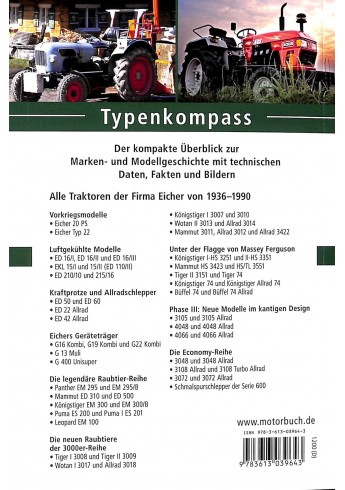 Eicher - Alle Traktoren 1936 - 1990 Voorkant