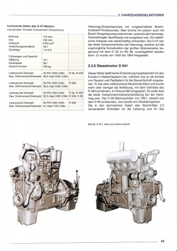 Hanomag, Die Motoren-Legende D 52 / D 57 Voorkant