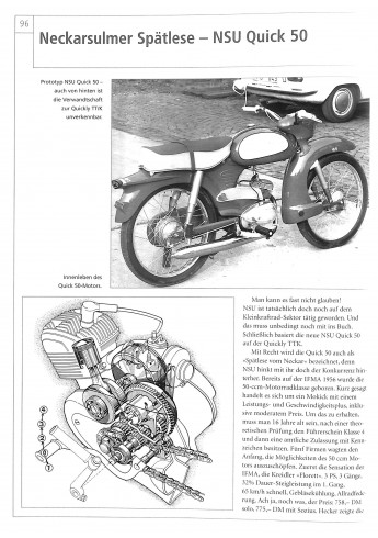 NSU Quickly - Alle Modelle + Quick 50 Voorkant