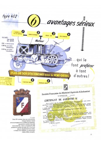 SFV 1950-1963, l'âge d'or tracteurs à huile lourde et machines agricoles Voorkant