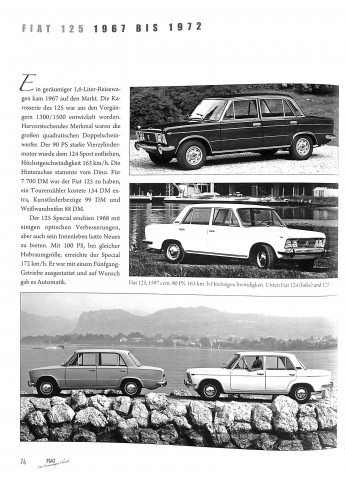 Fiat die Personenwagen-chronik