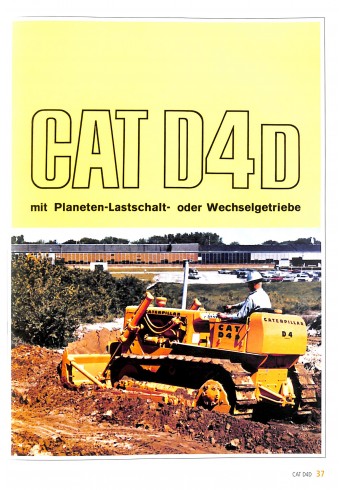 Caterpillar Bulldozer-Prospekte Voorkant