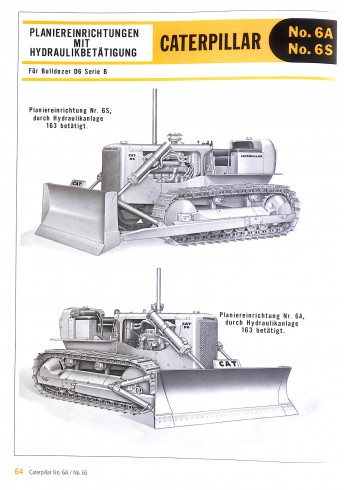 Caterpillar Bulldozer-Prospekte Voorkant