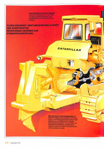 Caterpillar Bulldozer-Prospekte Voorkant