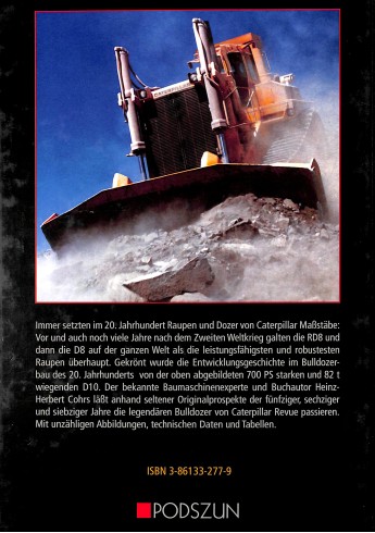 Caterpillar Bulldozer-Prospekte Voorkant