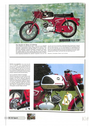 Zündapp Prospekte Moped, Mokick, Kleinkraftrad & Leichtkraftrad 1953-84 Voorkant