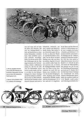 Zündapp Motorrader 1921-1984 Voorkant