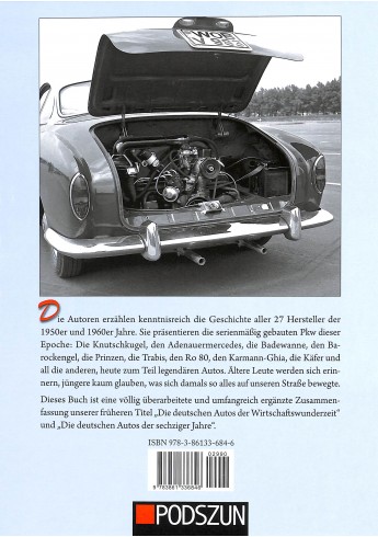 Die deutschen Auto's der 1950er und 1960er Jahre