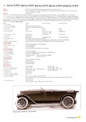 Opel Fahrzeug-Chronik Band 1 1899-1951