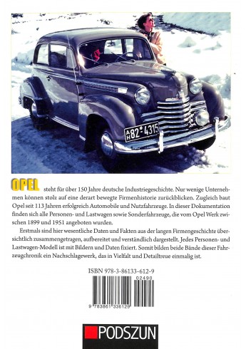 Opel Fahrzeug-Chronik Band 1 1899-1951