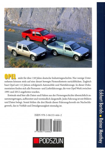 Opel Fahrzeug-Chronik Band 3 1991-2012