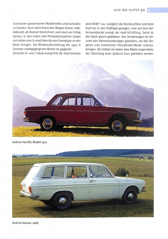 Audi Typenkunde, Audi 60 bis A5
